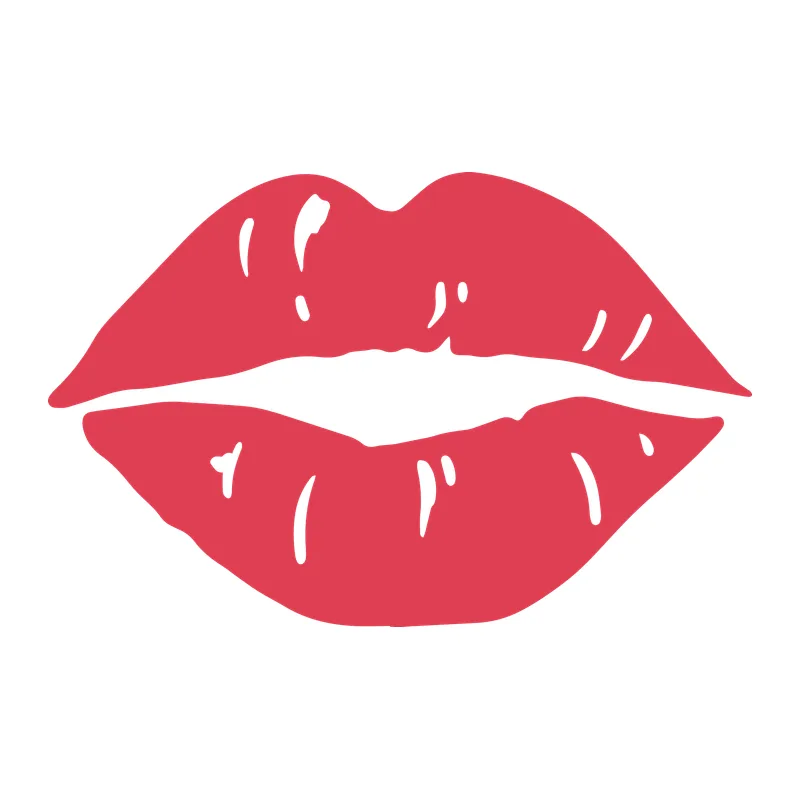 Red Kiss Lips
