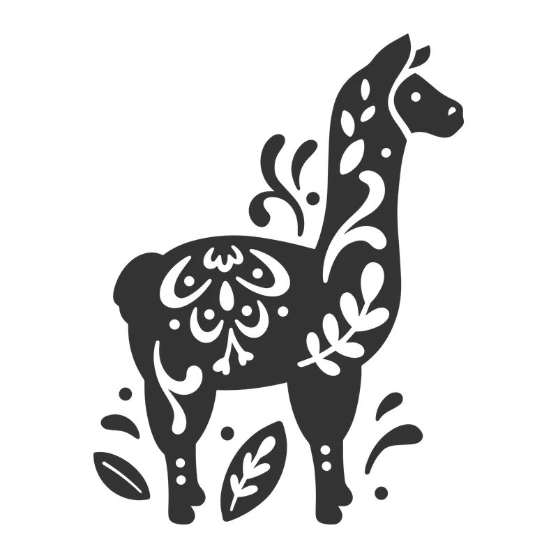 Folk Art Llama