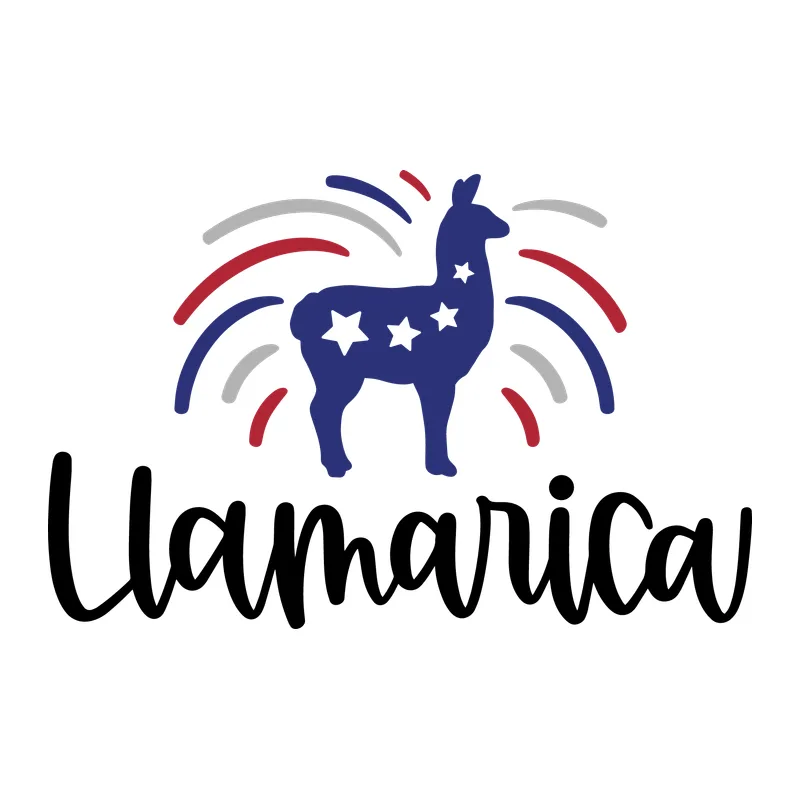 Llamarica Patriotic Llama