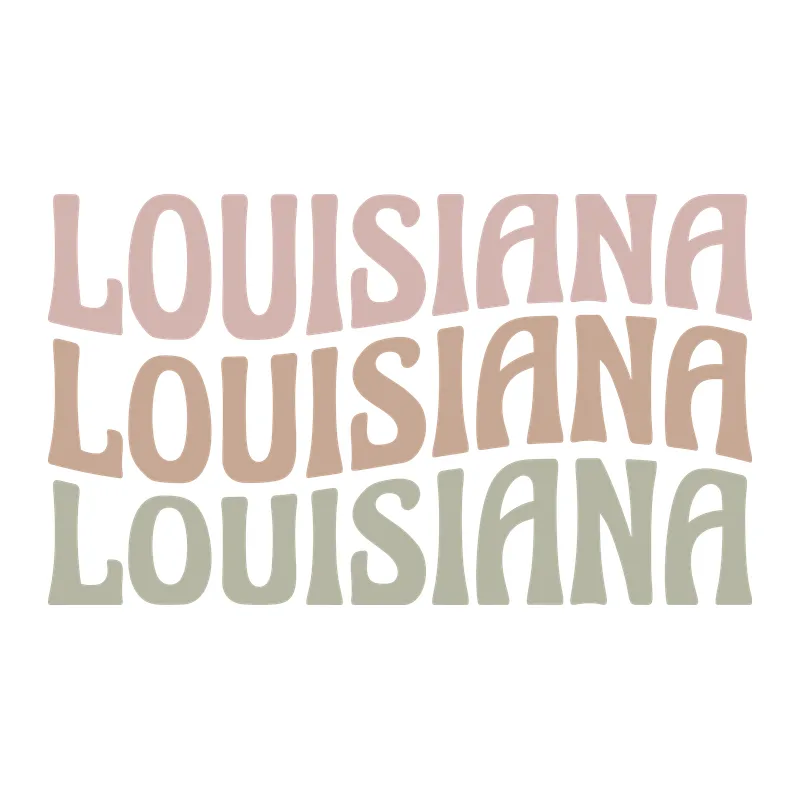 Louisiana Retro Wavy Stack