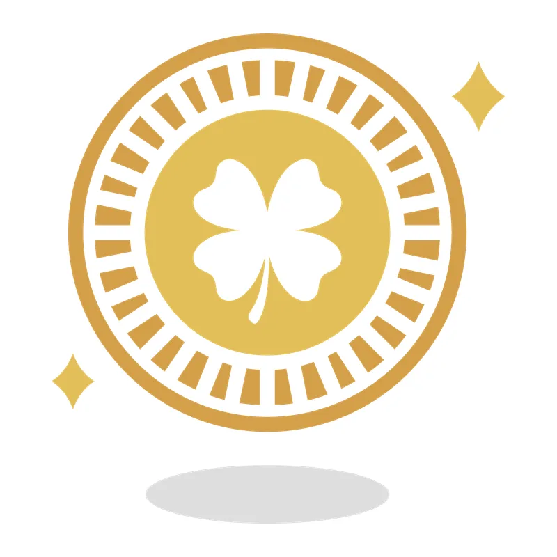Lucky Four Leaf Clover Coin