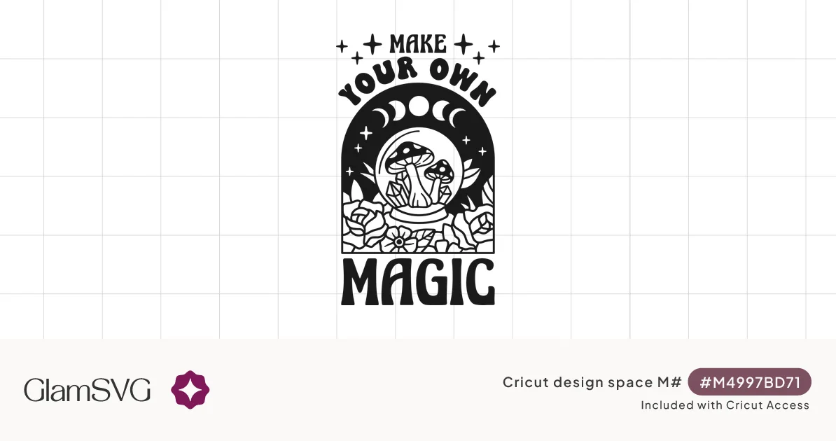 Make Your Own Magic Mushroom Crystal Ball SVG for Cricut