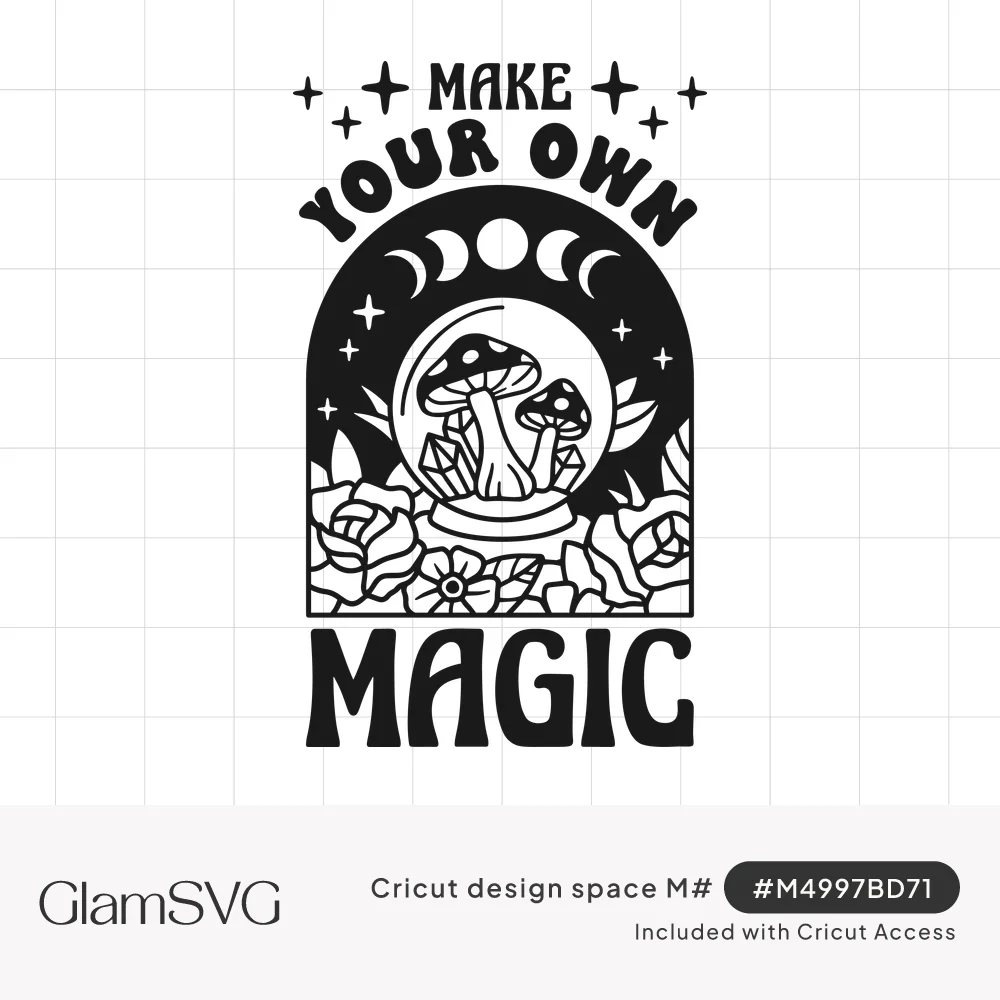 Make Your Own Magic Mushroom Crystal Ball SVG for Cricut