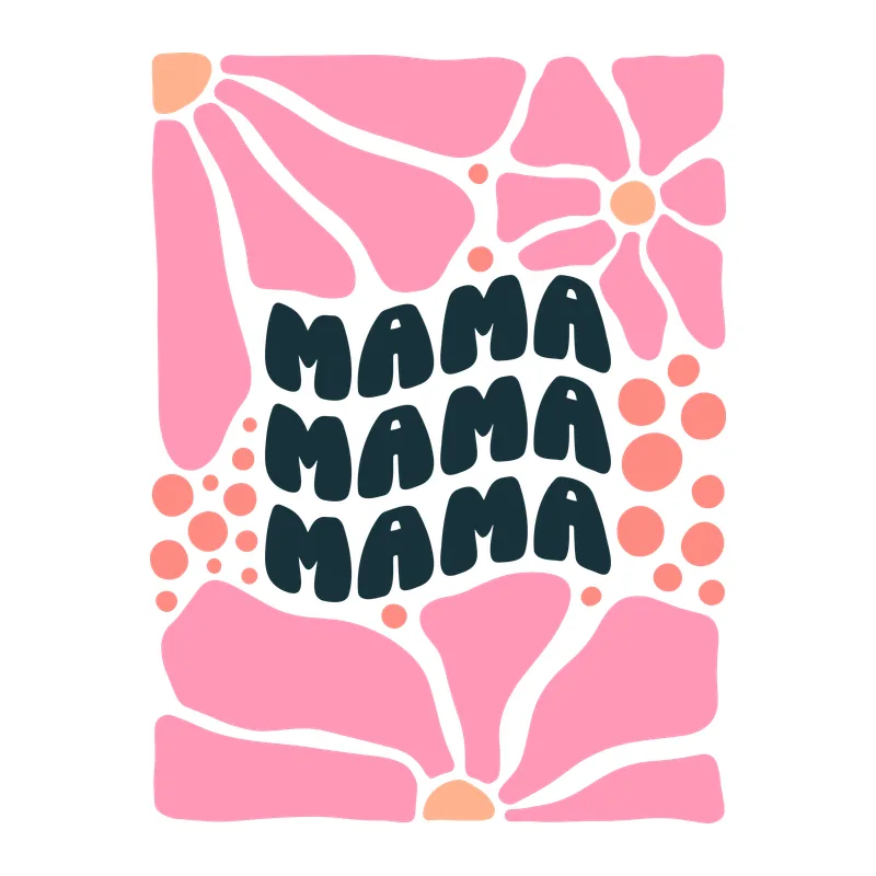 Groovy Mama Flower Frame