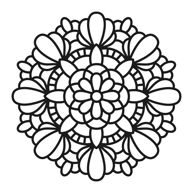 Floral Petal Mandala