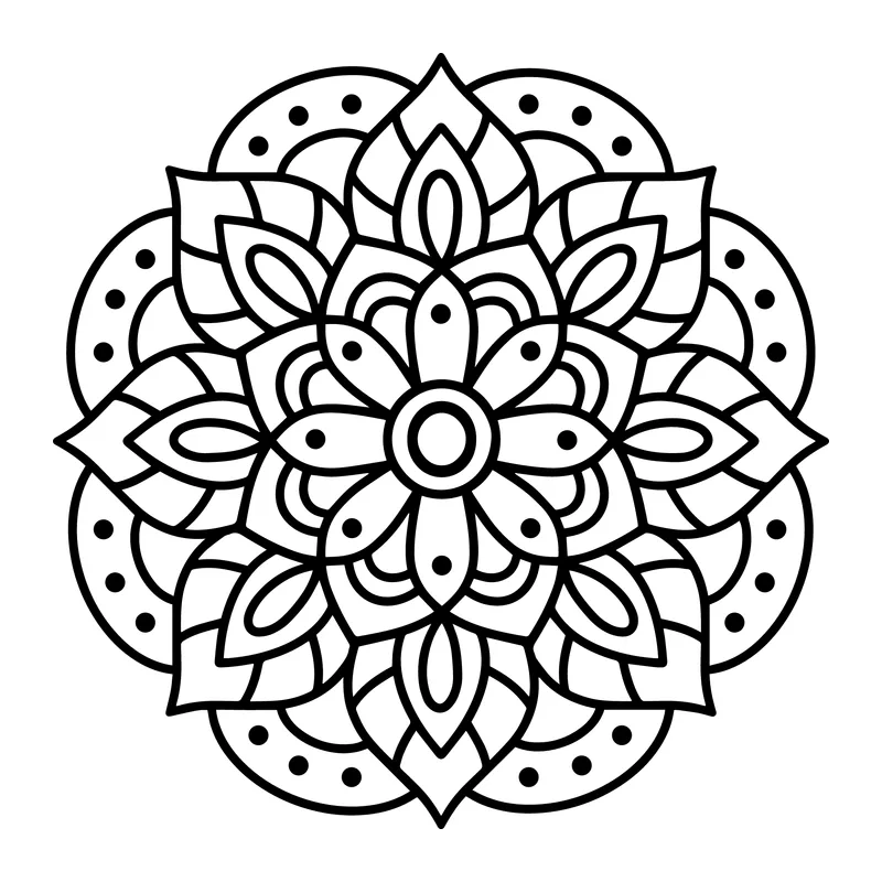 Floral Petal Mandala