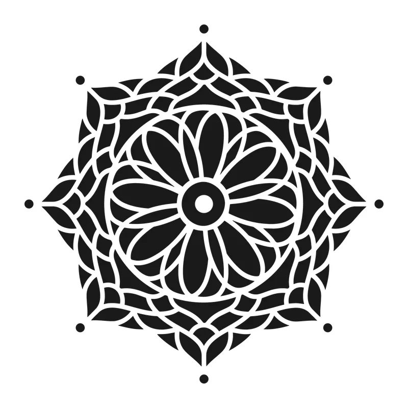 Daisy Center Mandala