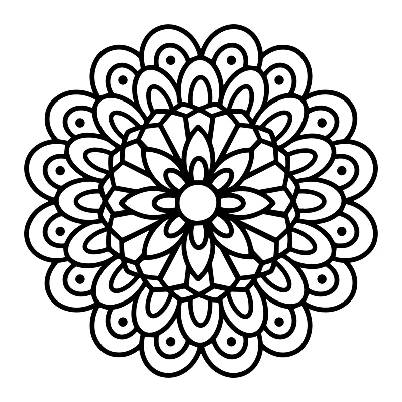 Scalloped Petal Mandala