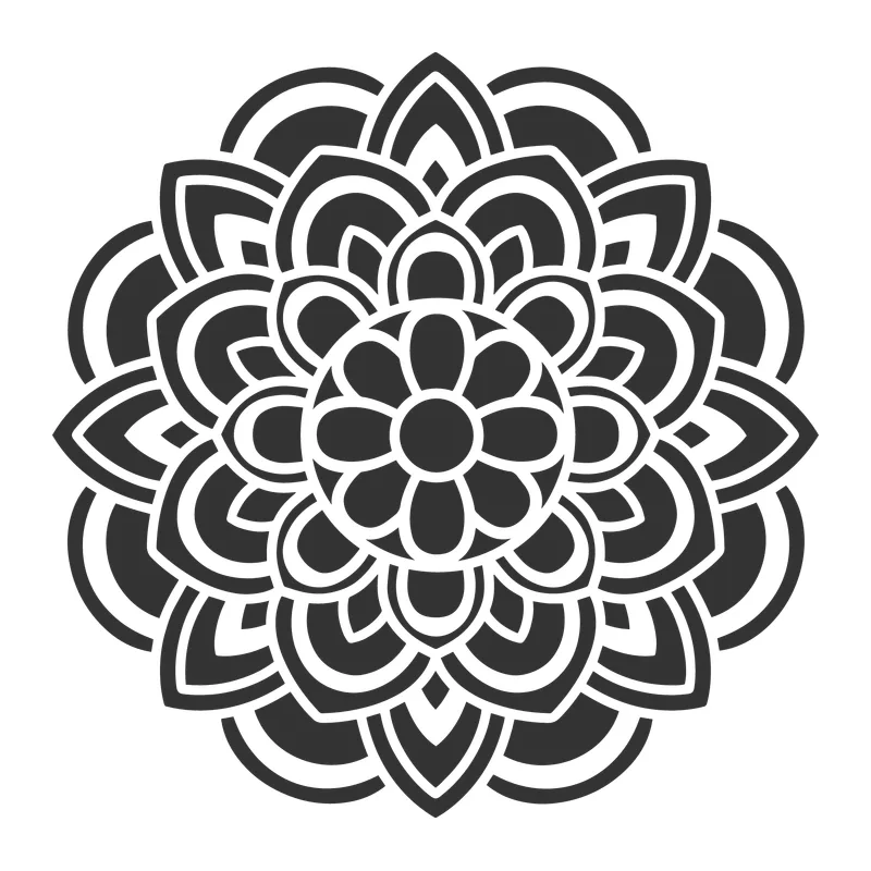 Layered Floral Mandala