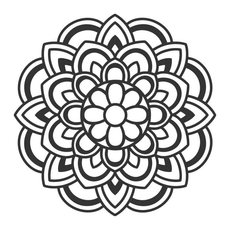 Floral Layered Mandala