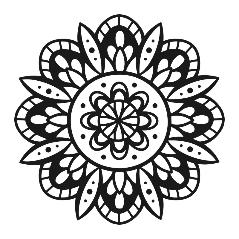 Floral Petal Mandala