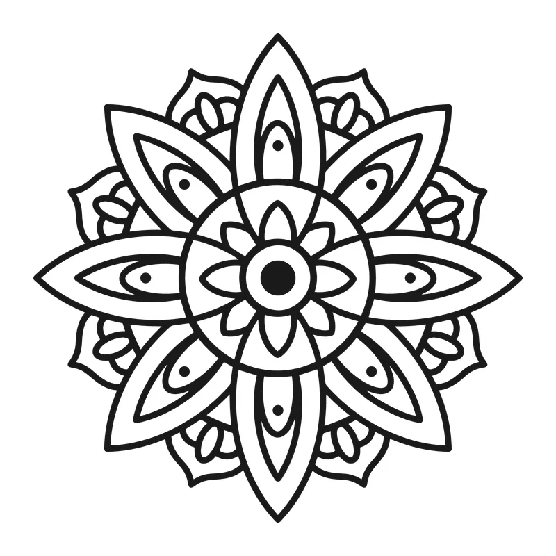 Floral Petal Mandala