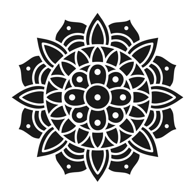 Floral Petal Mandala