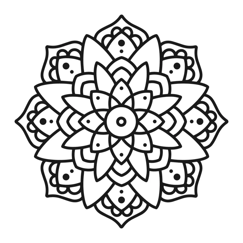 Floral Petal Mandala