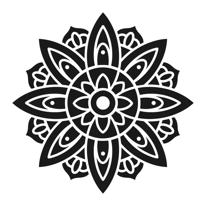 Floral Petal Mandala