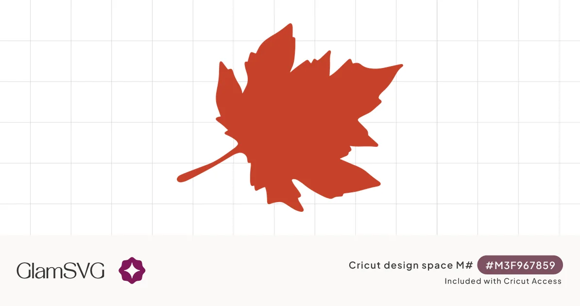 Maple Leaf Silhouette SVG for Cricut | GlamSVG