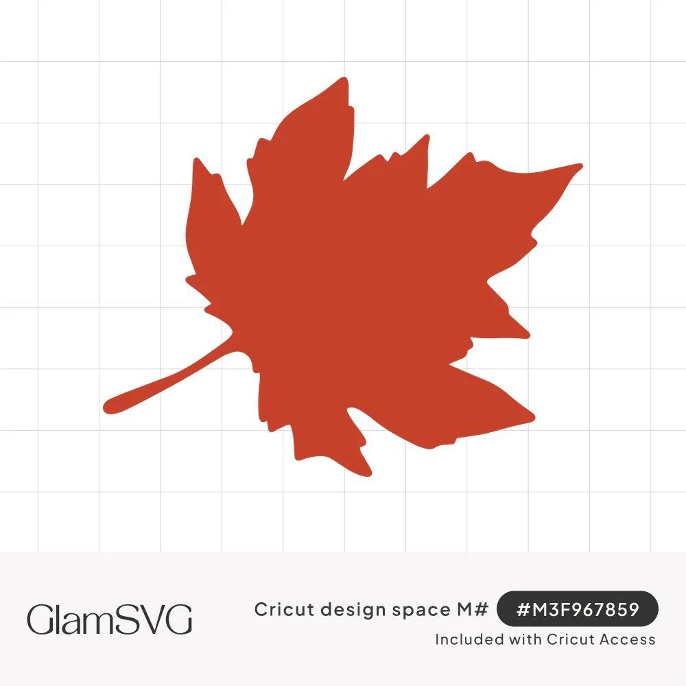 Maple Leaf Silhouette SVG for Cricut | GlamSVG