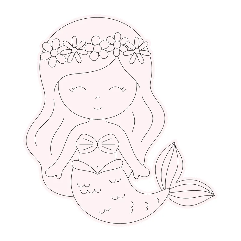 Flower Crown Mermaid