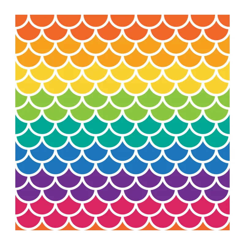 Rainbow Mermaid Scale Pattern