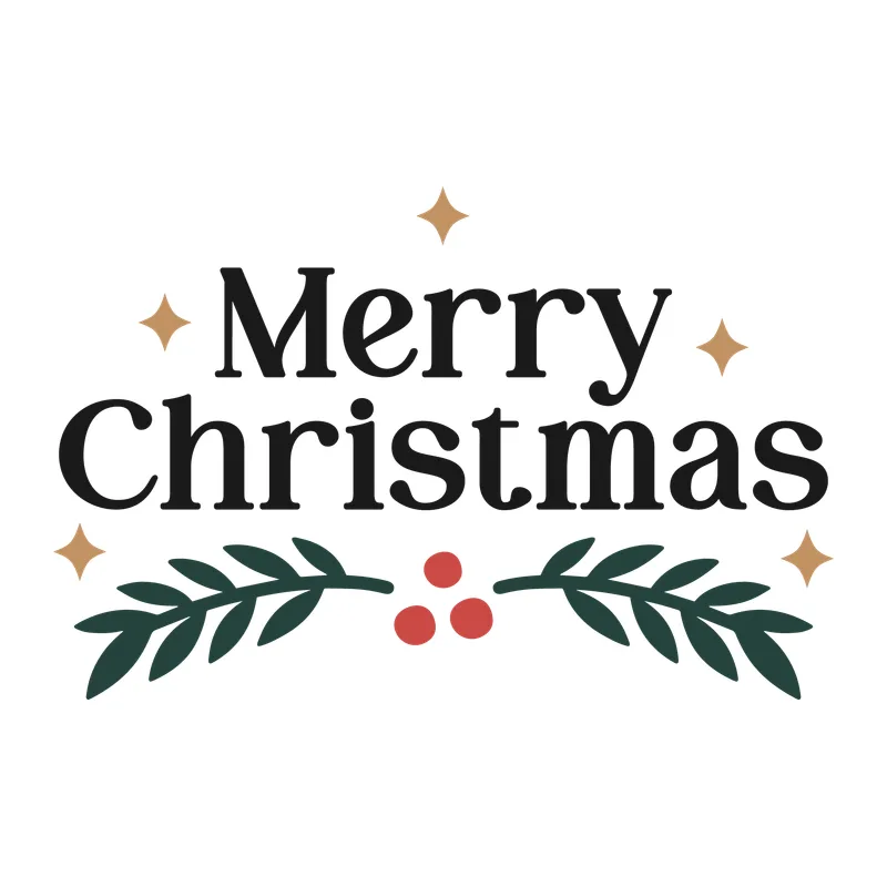 Merry Christmas Greenery