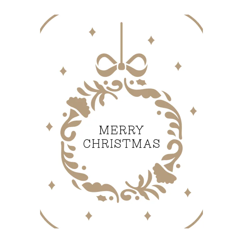 Merry Christmas Ornament Wreath