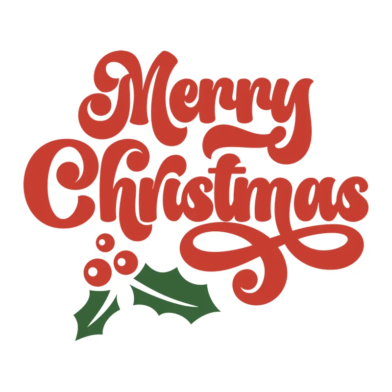 Merry Christmas Holly Script