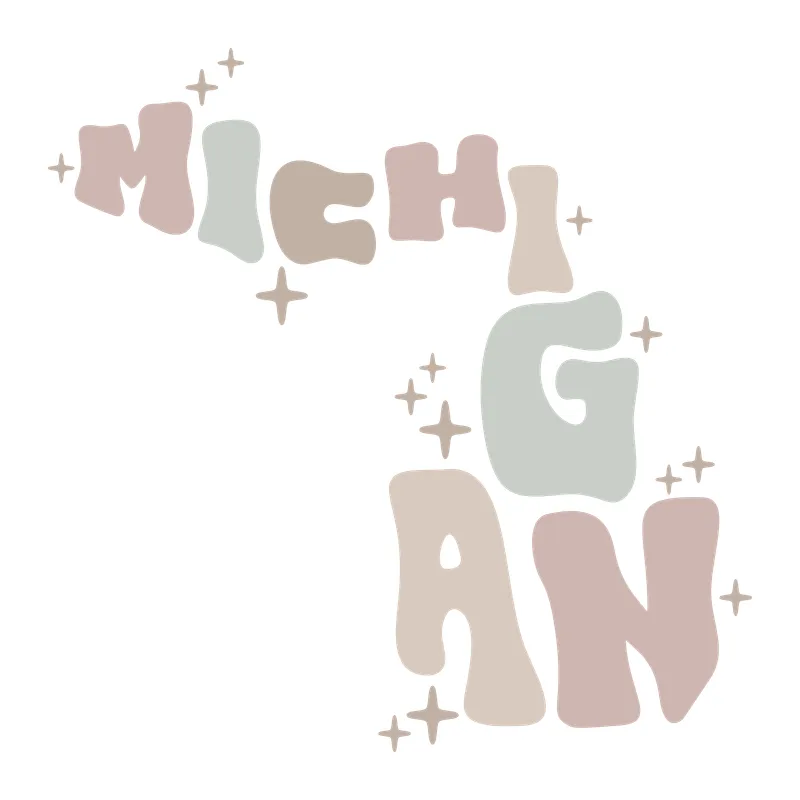 Groovy Michigan State Lettering
