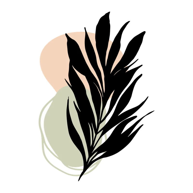 Boho Botanical Leaf Branch