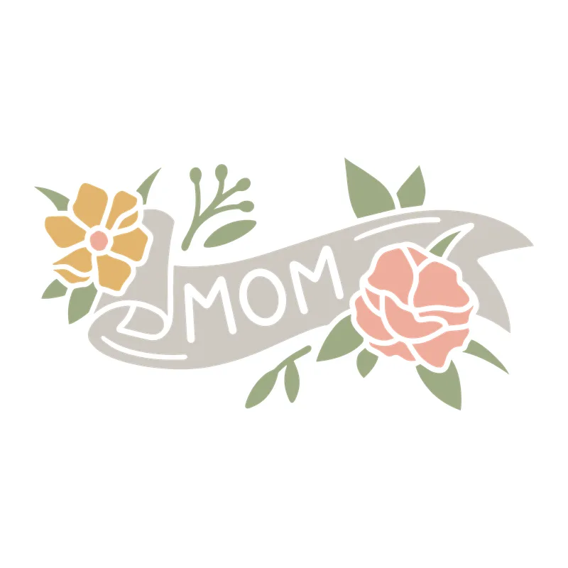 Mom Floral Banner