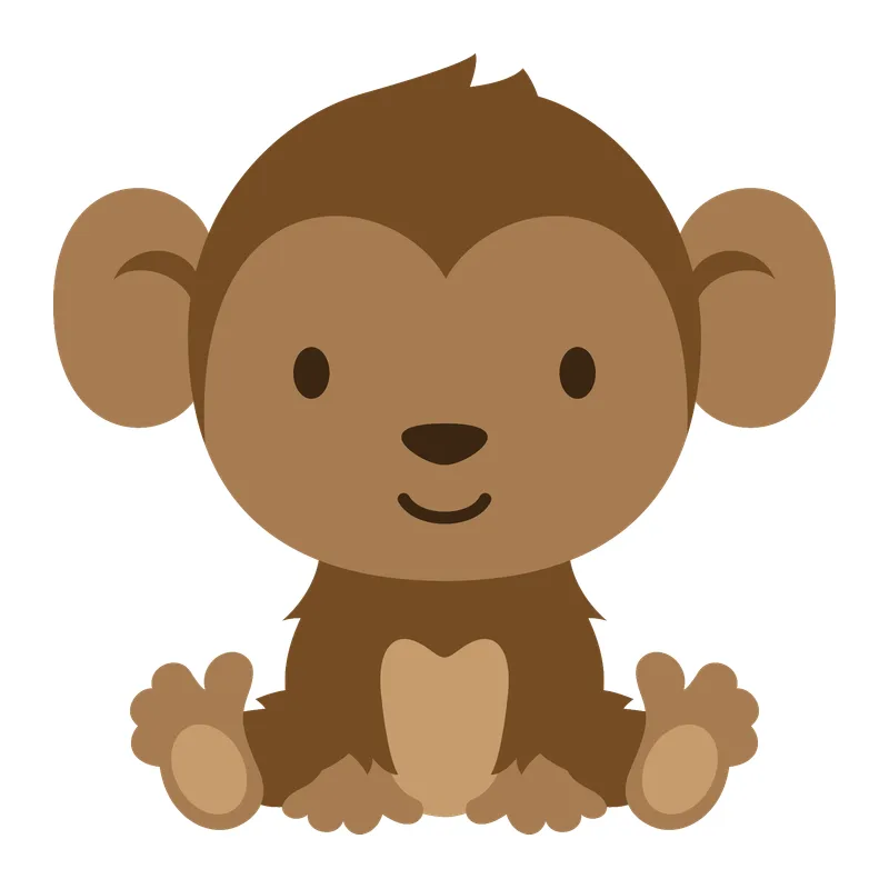 Sitting Baby Monkey