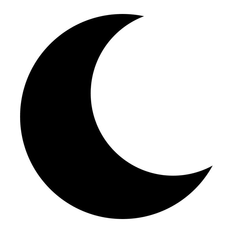 Crescent Moon Silhouette