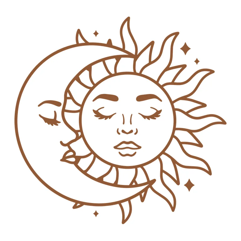 Sun and Moon Faces