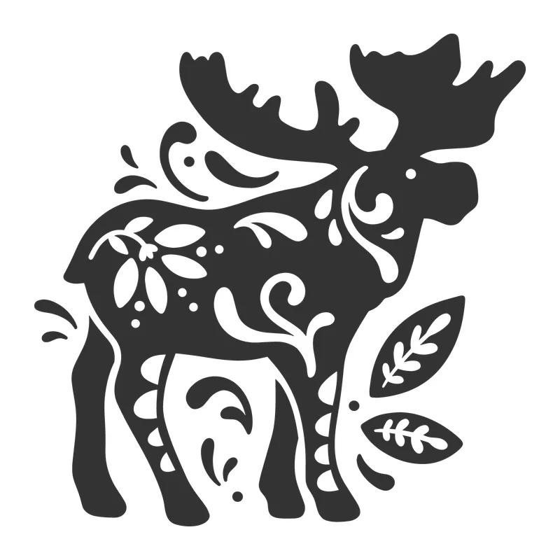 Folk Art Moose