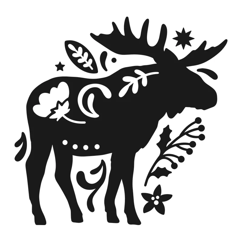 Folk Art Moose
