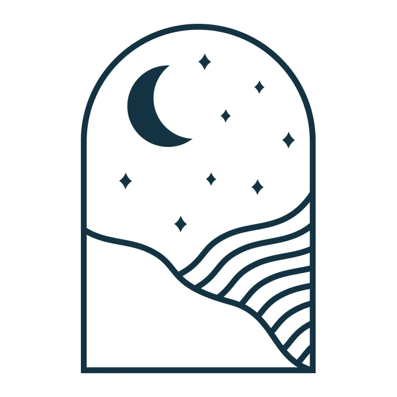Moonlit Hills Arch