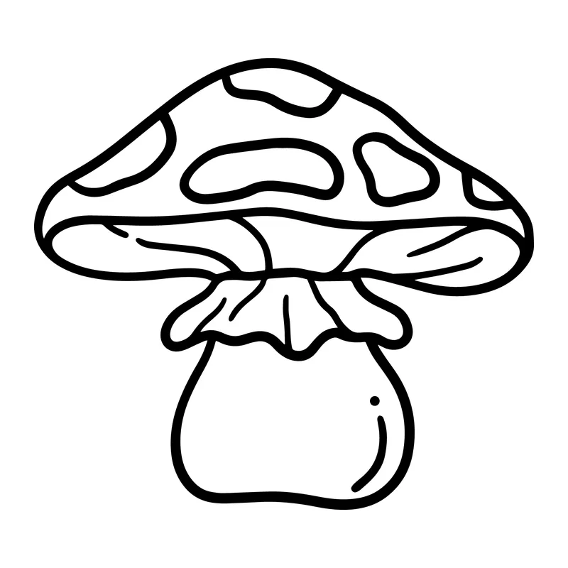 Spotted Toadstool Mushroom