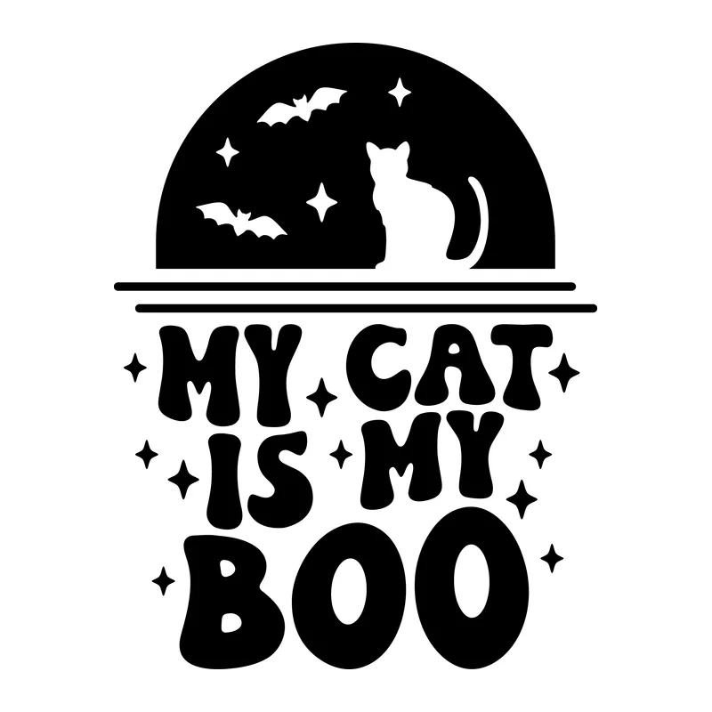 Sleeping Cat Silhouette SVG for Cricut | GlamSVG