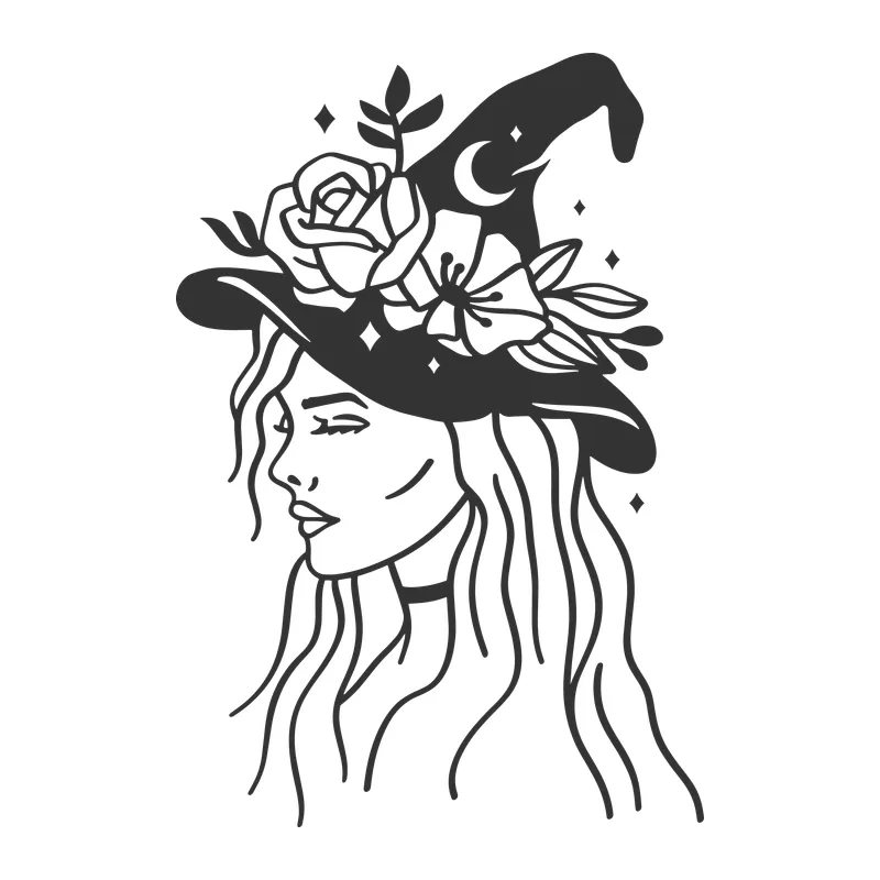 Mystical Floral Witch
