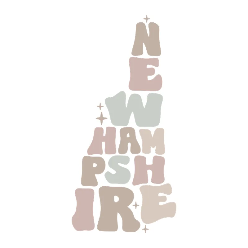 New Hampshire State Lettering