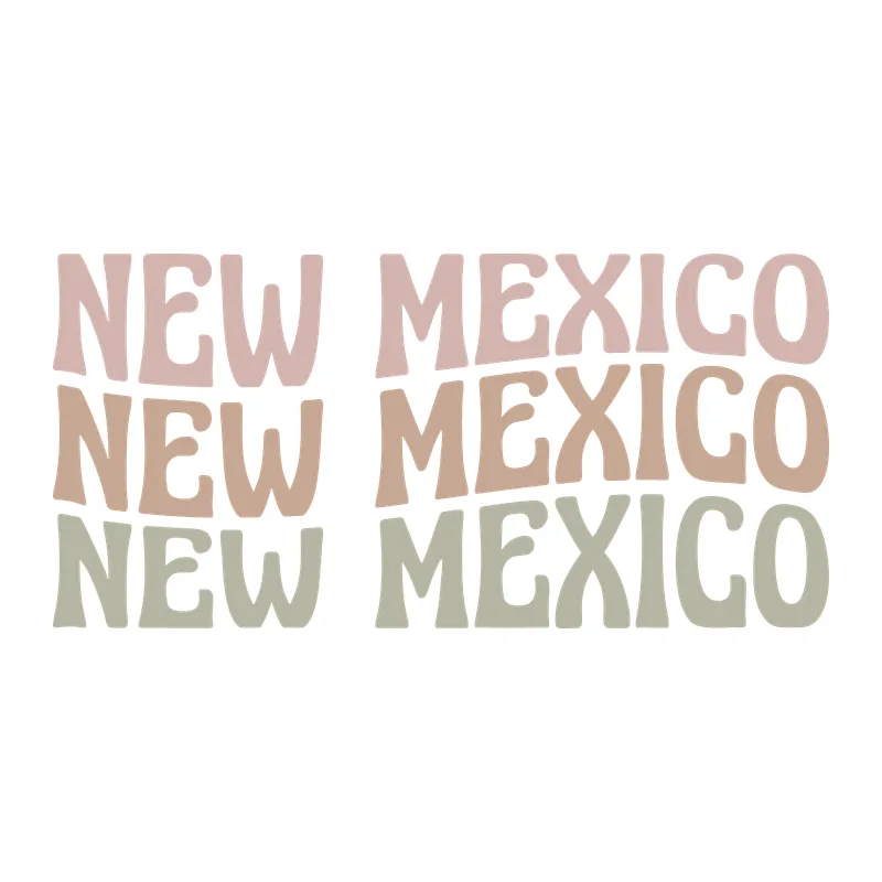 New Mexico Wavy Stacked