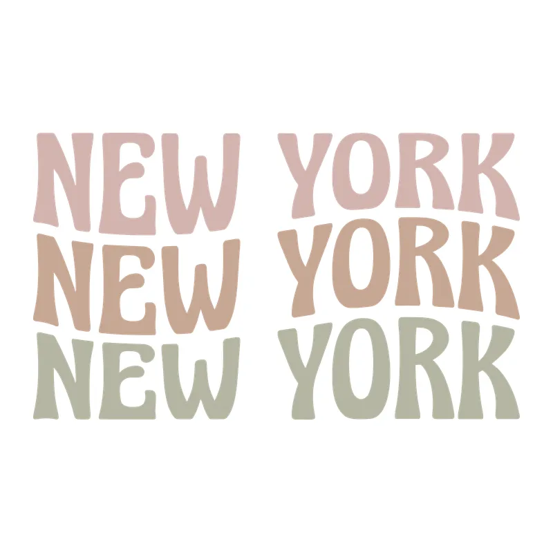 Retro Wavy New York