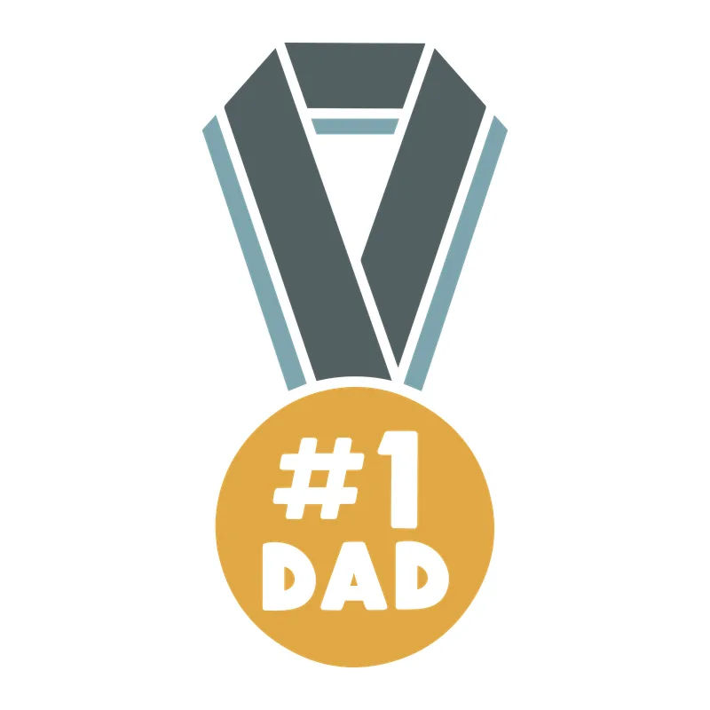 Number One Dad Medal
