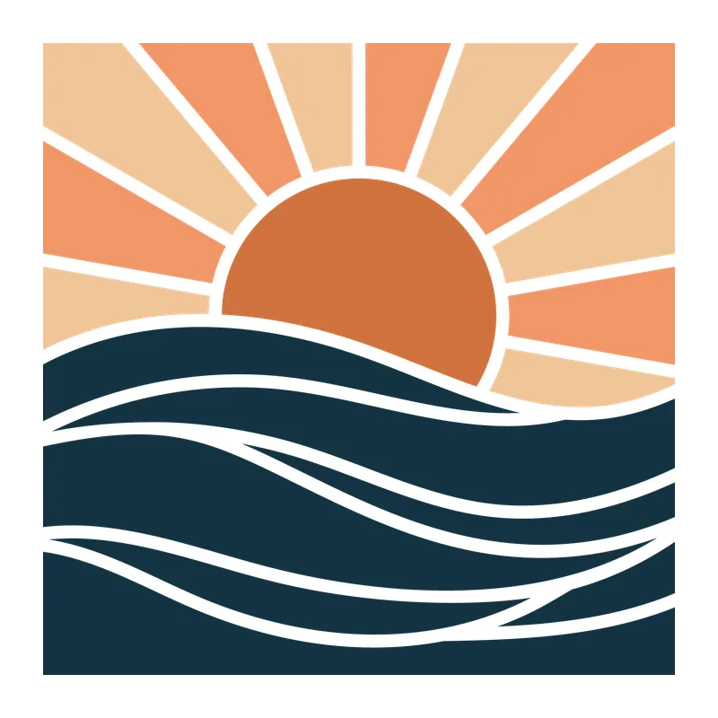 Ocean Sunset Landscape