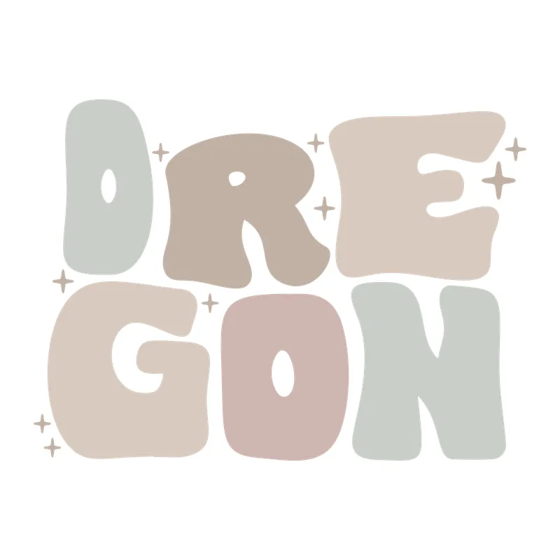 Groovy Oregon Lettering