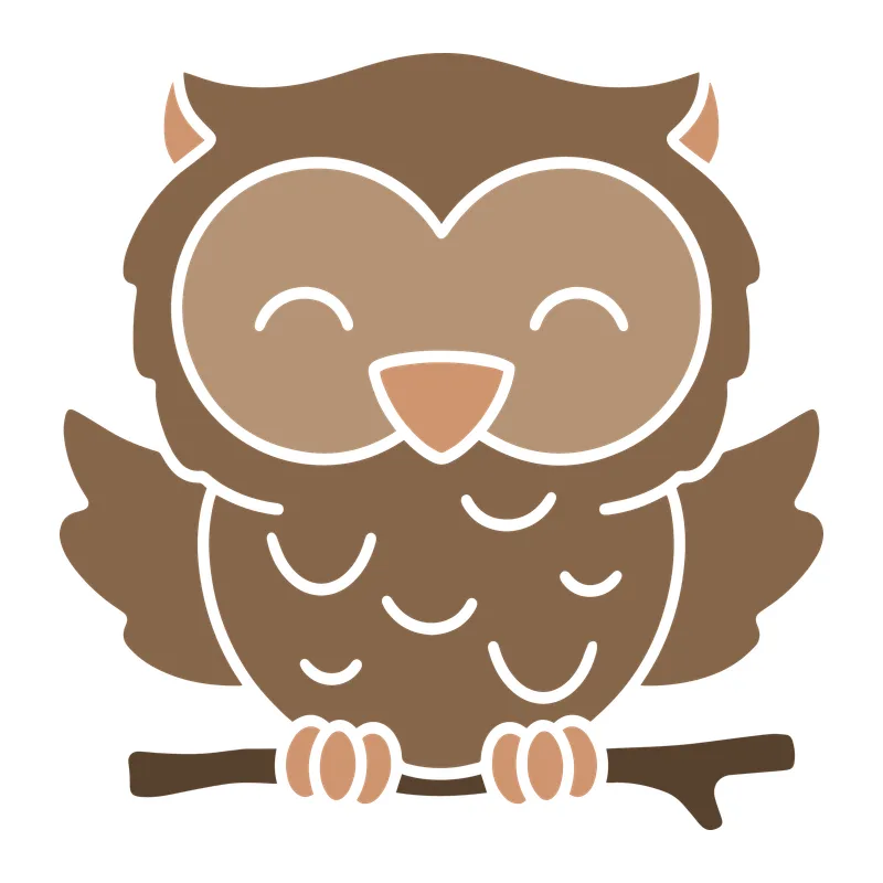 Happy Smiling Owl