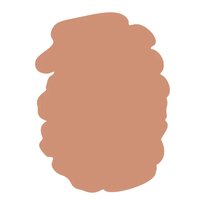 Terracotta Paint Stroke Shape