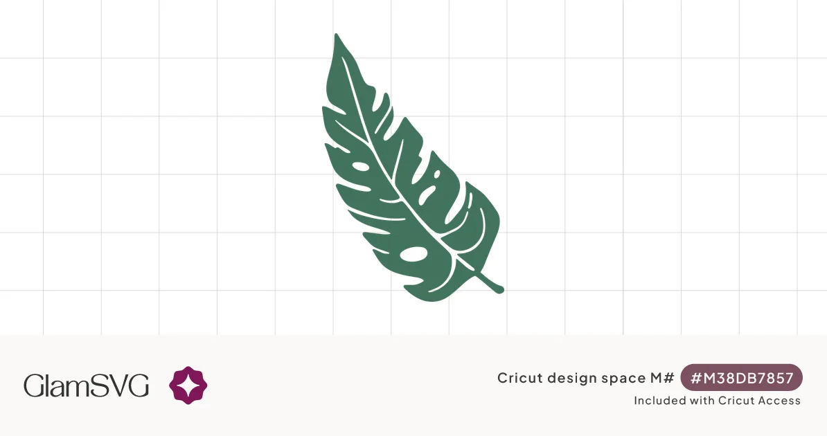 Monstera Leaf SVG for Cricut | GlamSVG