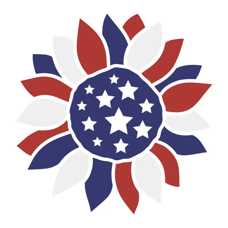 Patriotic Sunflower