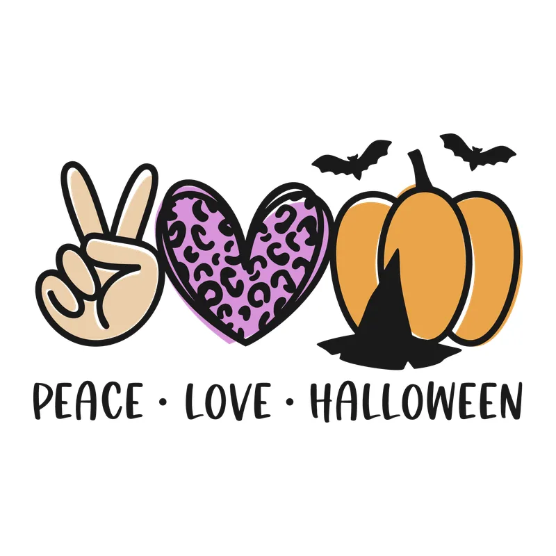 Peace Love Halloween