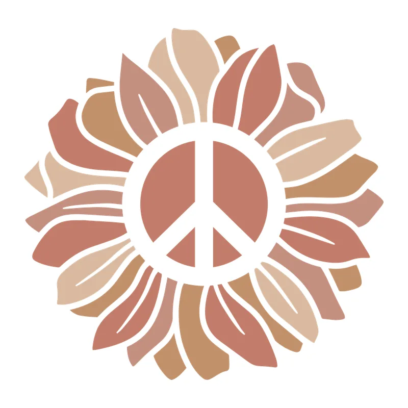 Peace Sign Sunflower